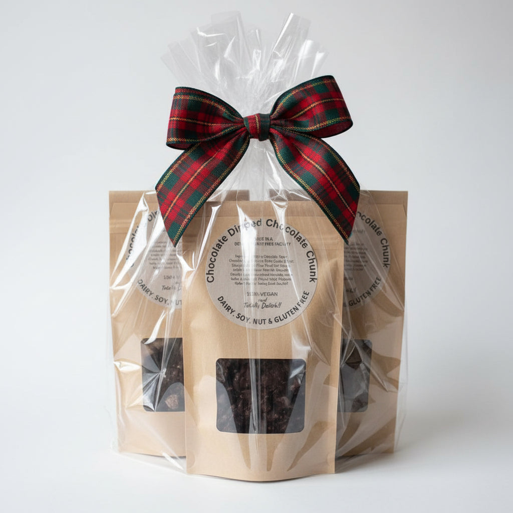 Dipped Chocolate Chunk Bag of Allergy Friendly and Gluten Free Cookies