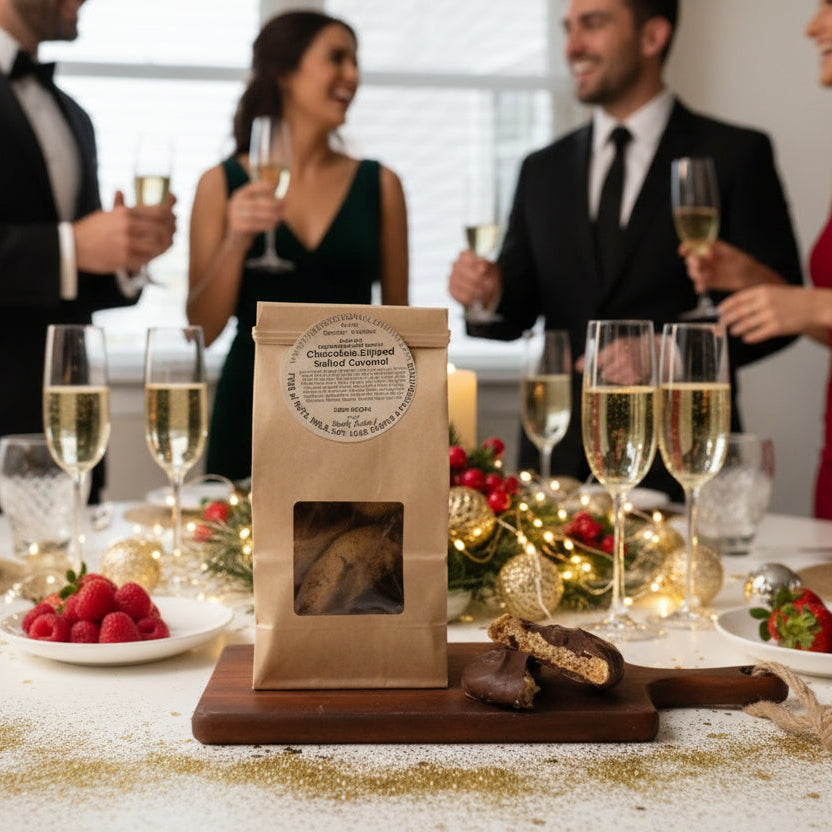 Dipped Chocolate Salted Caramel Bag of Allergy Friendly and Gluten Free Cookies - Includes Shipping