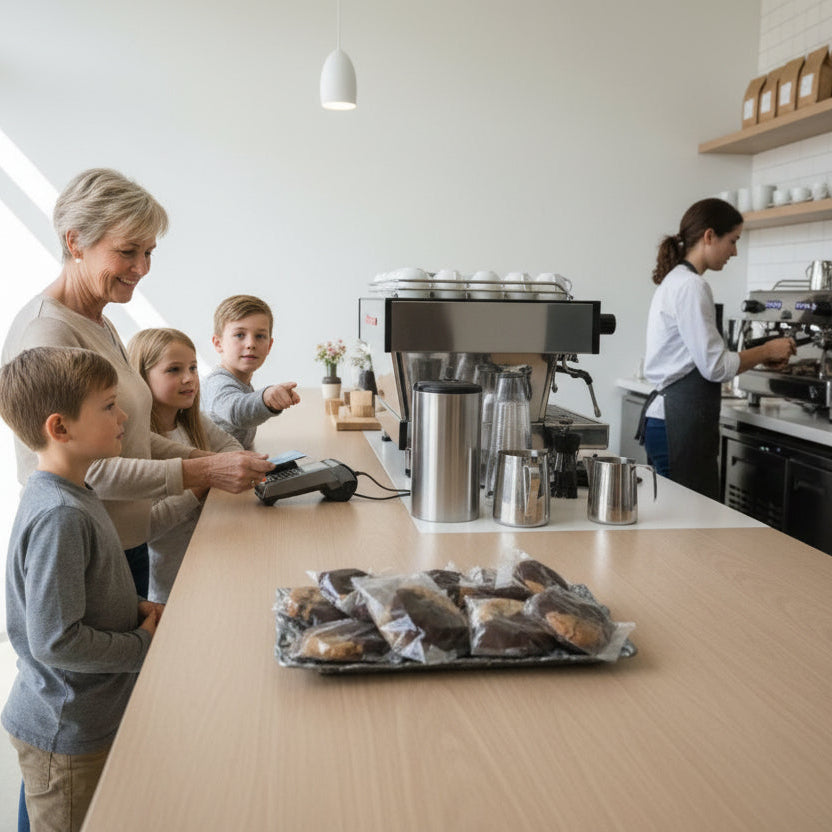 Coffee Shop Bulk 120 Count Chocolate Dipped Salted Caramel Allergy Friendly and Gluten Free Cookie