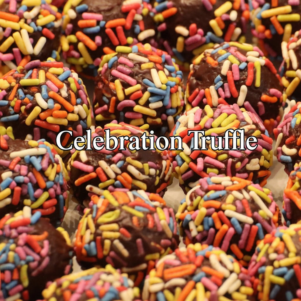 celebrationtrufflewithwriting