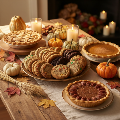 Clean Cookie Bundle on Thanksgiving Dessert Table