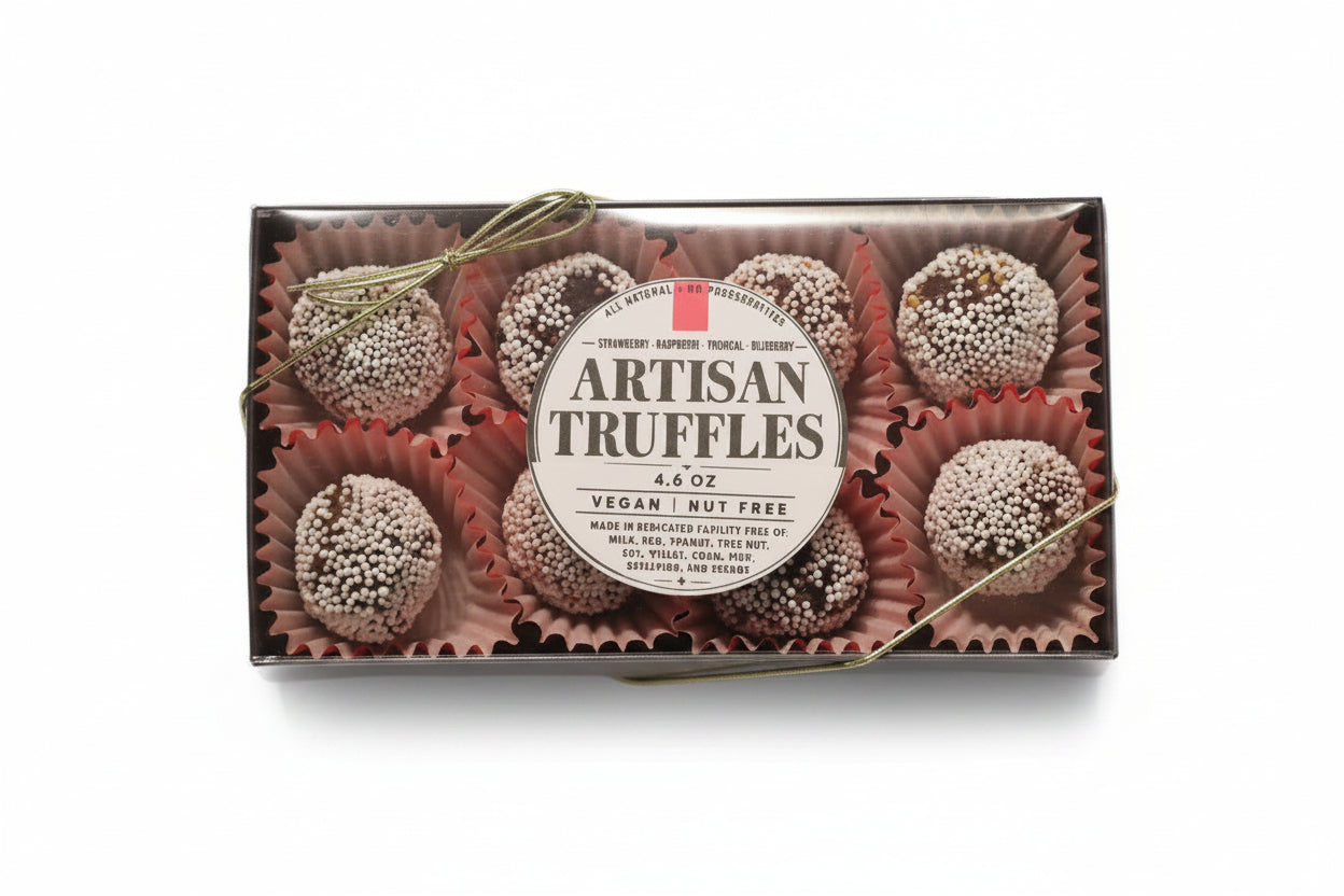 Truffle Gift Box 4.6 oz - Organic Fruit Collection
