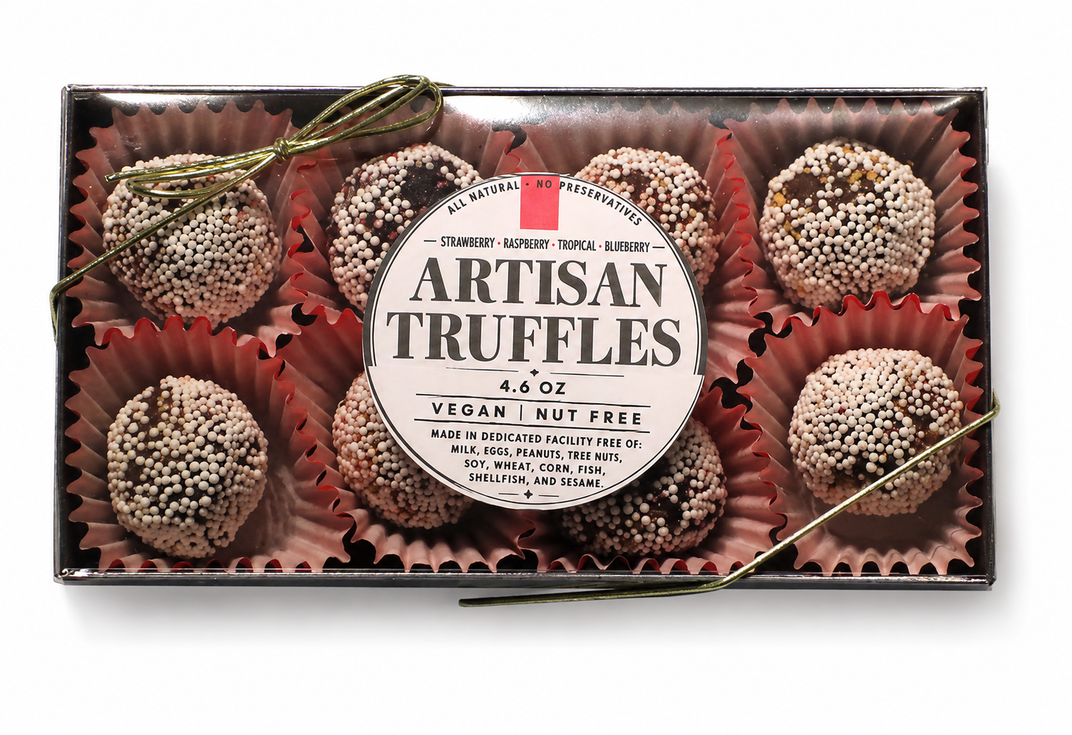 Truffle Gift Box 4.6 oz - Organic Fruit Collection